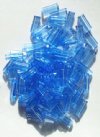100 10x5mm Light Sapphire Atlas Beads